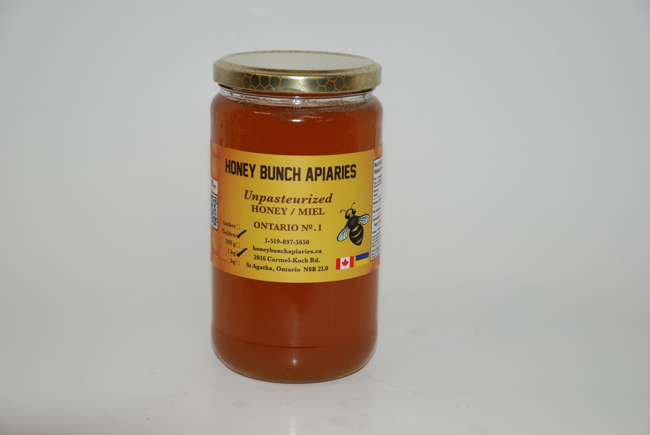 1k Honey Jar – Case of 12
